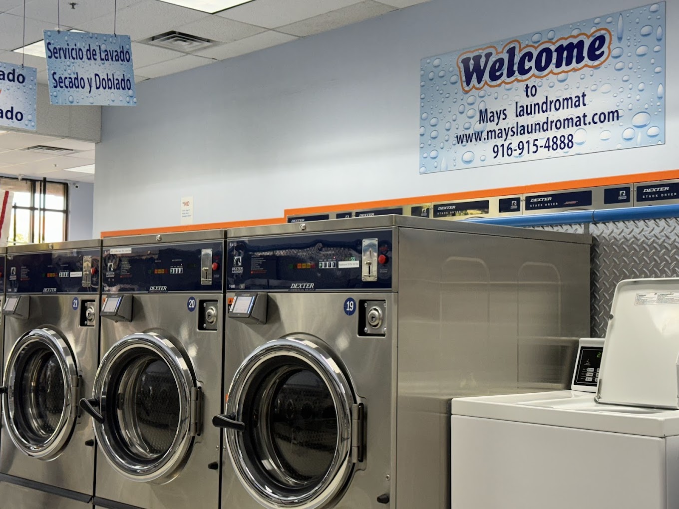 Next day laundry service in Sacramento CA at Mays Laundromat